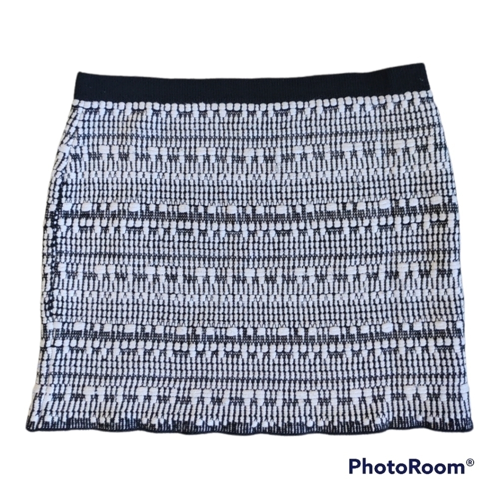 Helmut Lang Variant Grid Pattern Pencil Mini Skirt Women's size MEDIUM